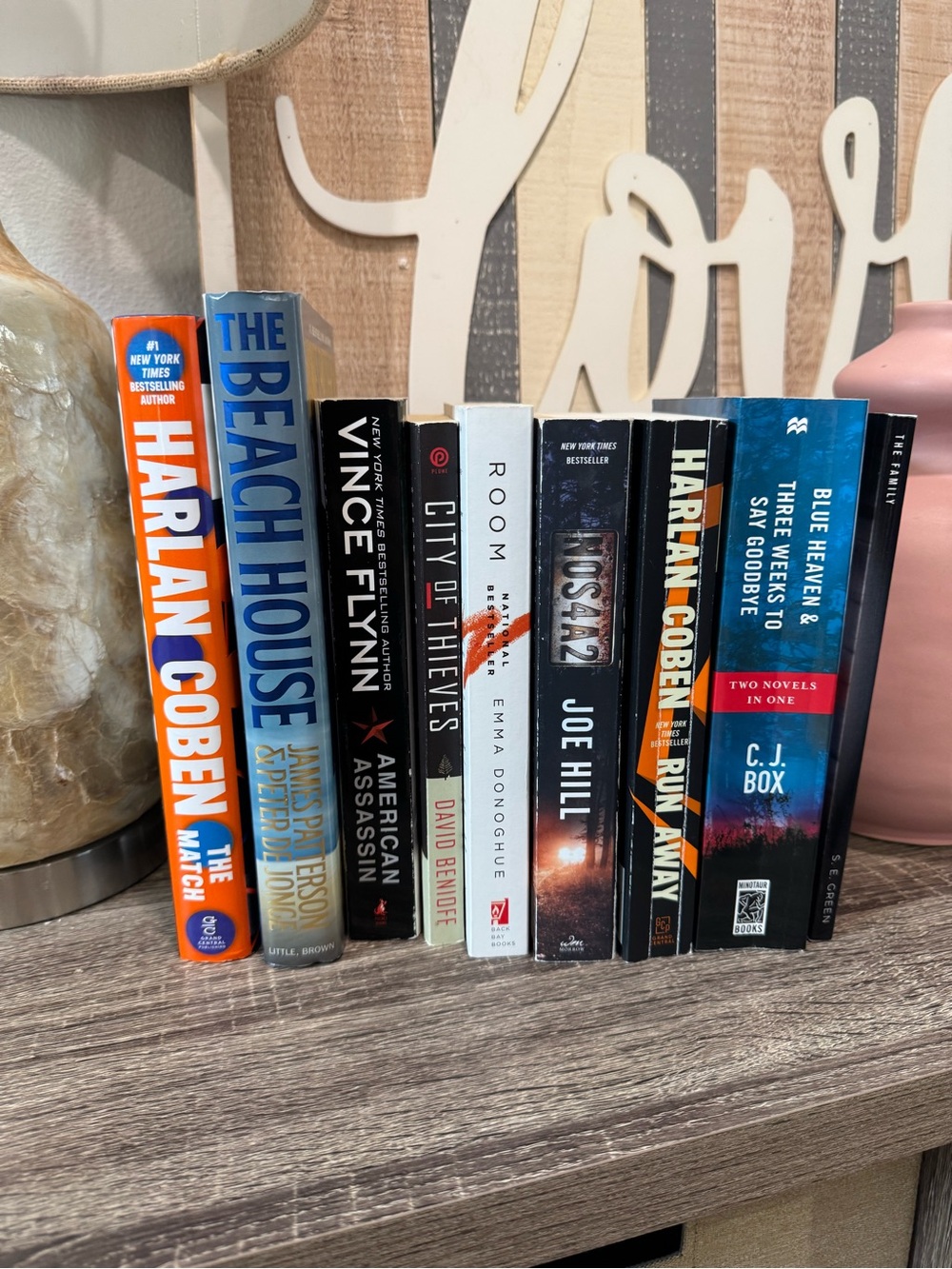 Harlan Coben C.J. Box Joe Hill Emma Donoghue Paperback Thriller Book Lot VGUC
